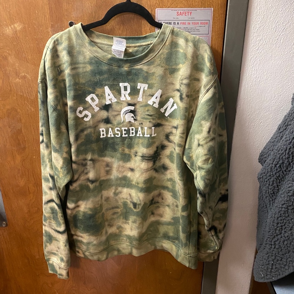Michigan state baseball crewneck